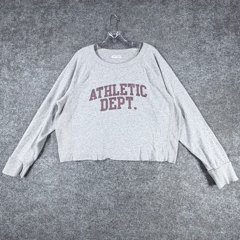 Grayson Threads Sweatshirt Womens Large Gray Athletic Dept Graphic Long Sleeve